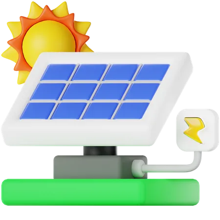 Panel solar  3D Icon