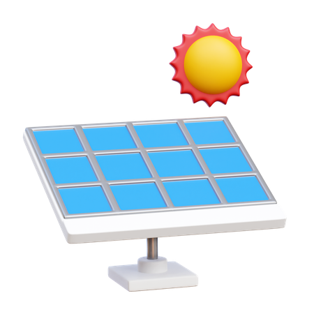 Panel solar  3D Icon