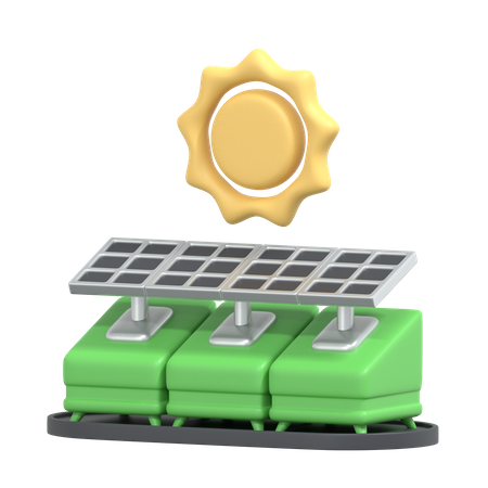 Panel solar  3D Icon