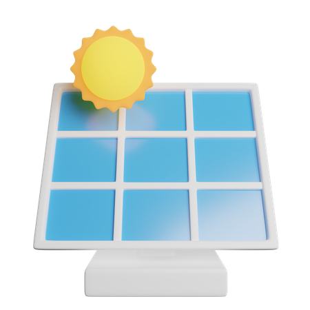 Panel solar  3D Icon