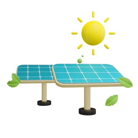 Panel solar  3D Icon