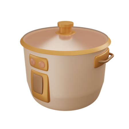 Panela de arroz  3D Icon