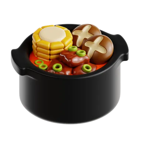 Panela quente  3D Icon