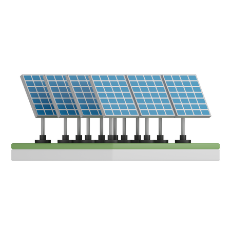 Paneles solares  3D Icon