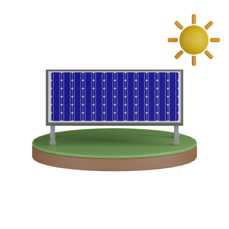 Paneles solares  3D Icon