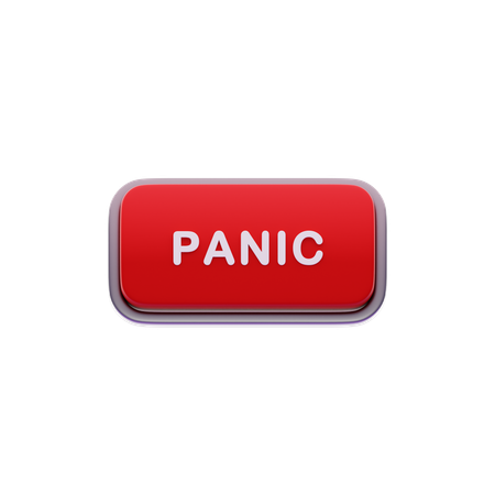 Panic button  3D Icon