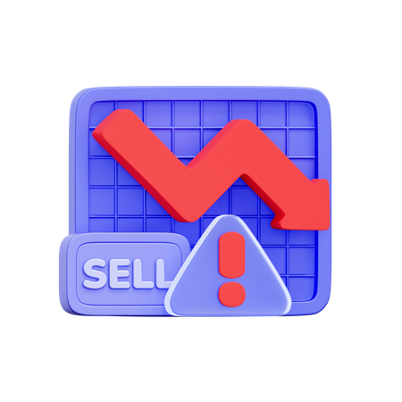 공황 판매  3D Icon