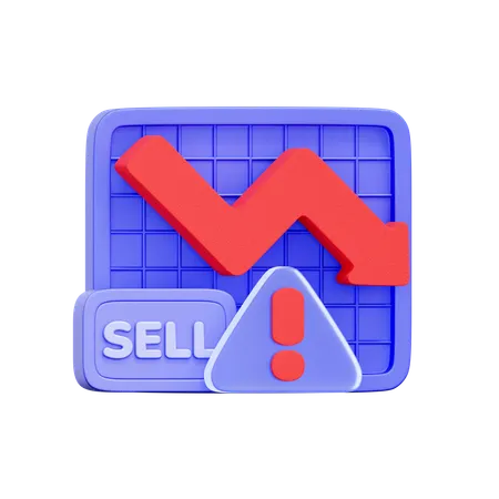 공황 판매  3D Icon