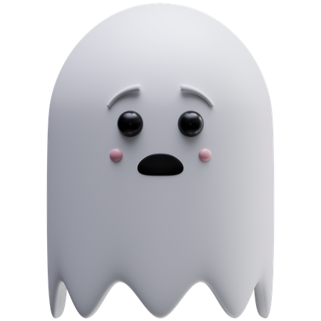 Panicked Ghost  3D Icon