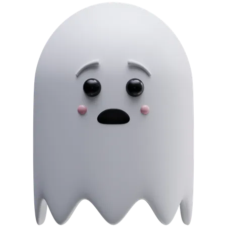 Panicked Ghost  3D Icon