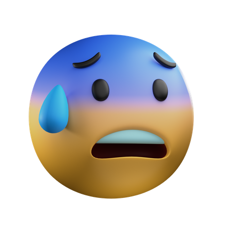 Pánico  3D Emoji