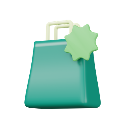 Sac de courses  3D Icon