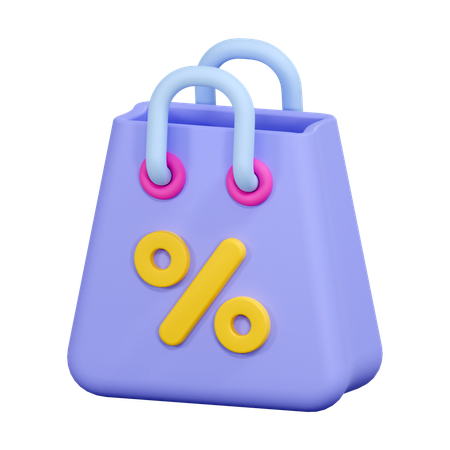 Sac de courses  3D Icon