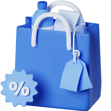 Sac de courses  3D Icon