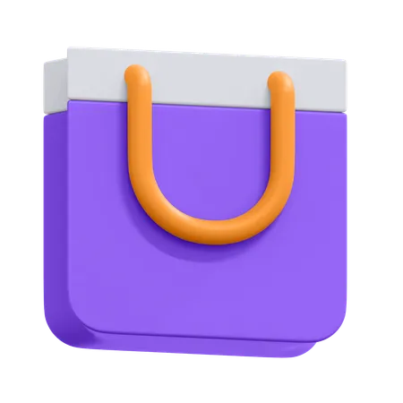 Sac de courses  3D Icon