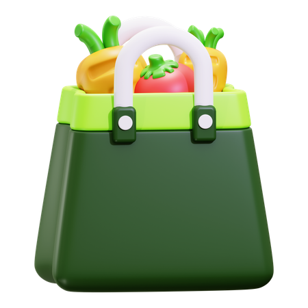 Sac de courses  3D Icon