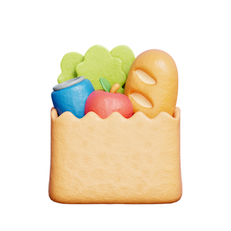 Sac de courses  3D Icon