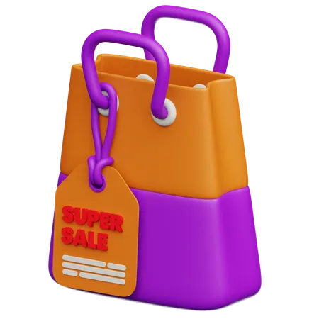 Sac de courses  3D Icon