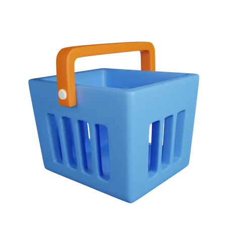 Icône 3D du panier d'achat  3D Icon