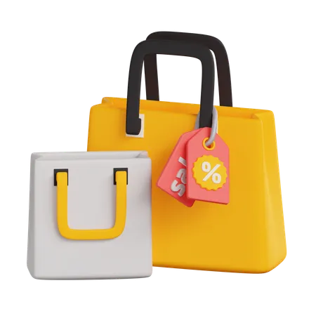 Sac de courses  3D Icon