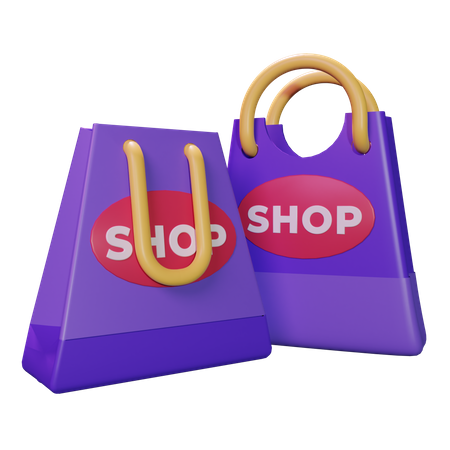 Sac de courses  3D Icon