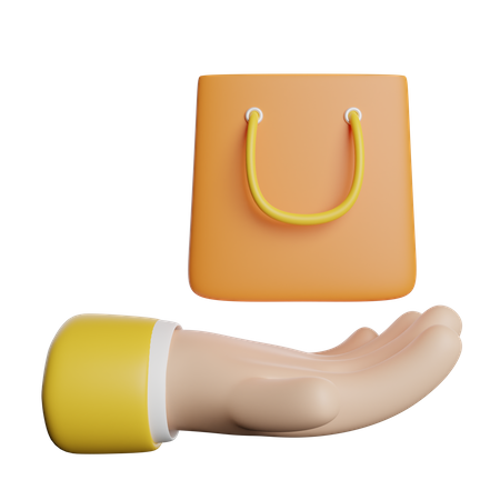 Sac de courses  3D Icon