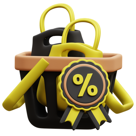 Sac de courses  3D Icon