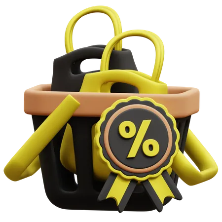 Sac de courses  3D Icon