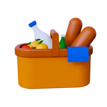 Panier à nourriture  3D Icon