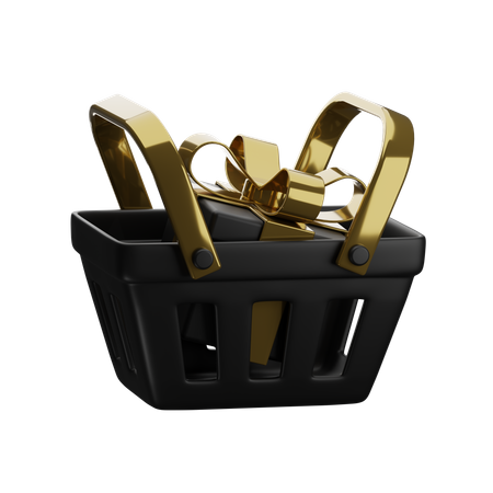 Cadeau dans le panier  3D Icon