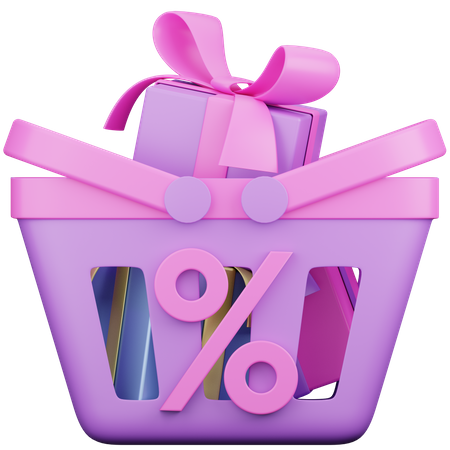 Panier cadeau  3D Icon