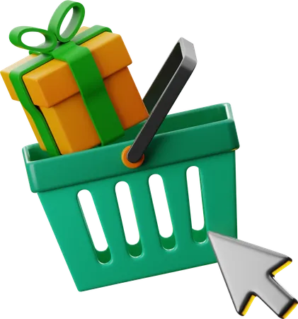 Panier cadeau  3D Icon