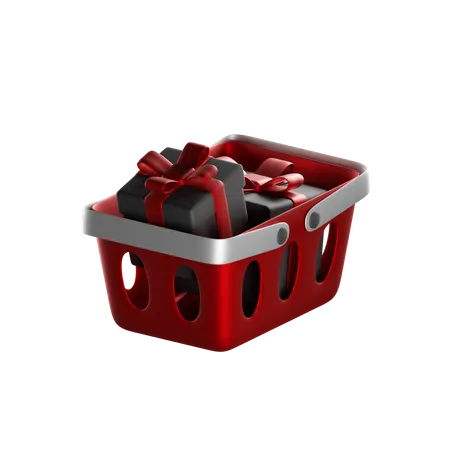 Panier cadeau  3D Icon