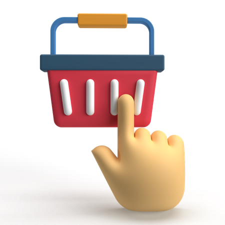 Panier clic  3D Icon