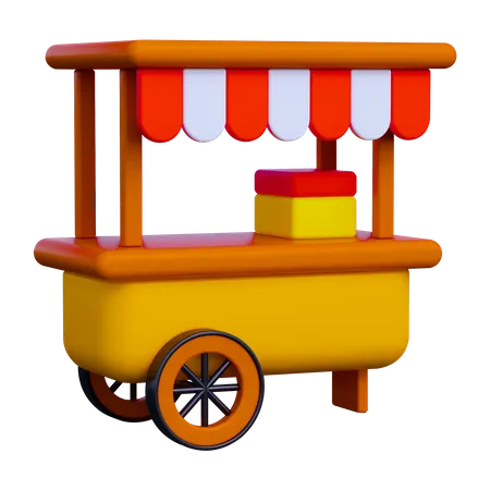 Chariot culinaire  3D Icon
