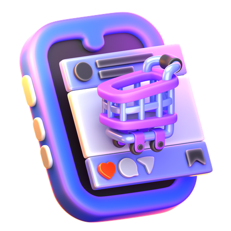 Panier d'achat de la poste  3D Icon