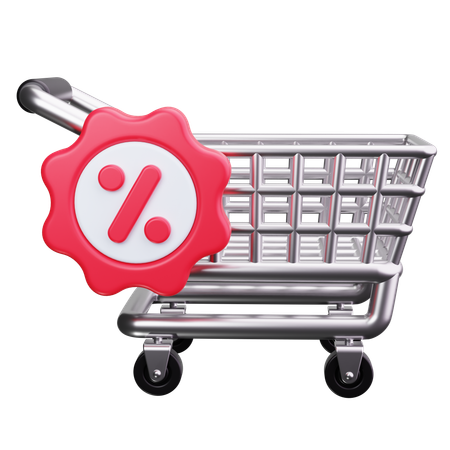 Vente de panier  3D Icon