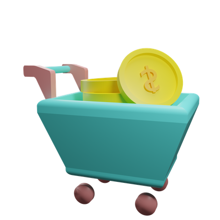 Chariot d'argent  3D Illustration