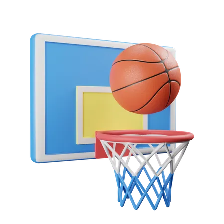 Panier de basket  3D Illustration
