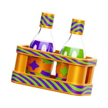 Panier de bière  3D Icon