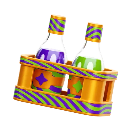 Panier de bière  3D Icon