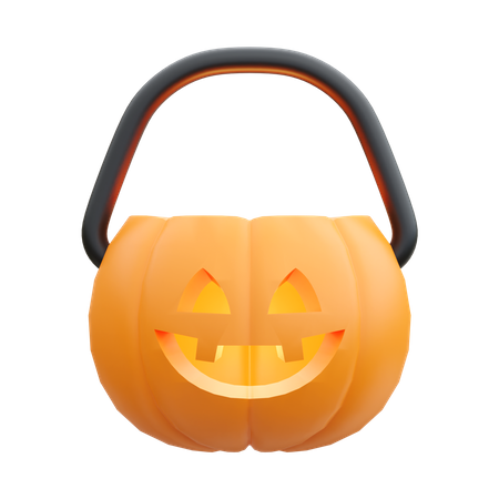 Panier de citrouilles  3D Icon