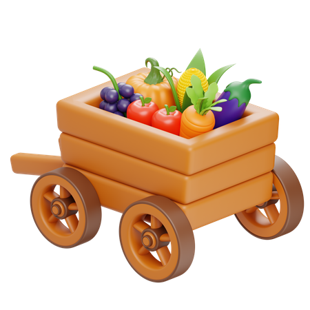 Chariot à légumes  3D Icon