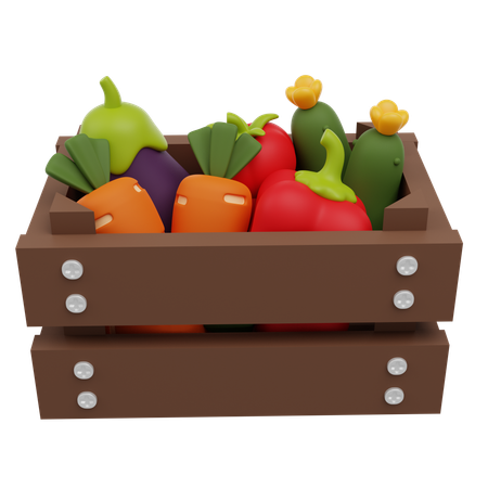 Panier de légumes  3D Icon