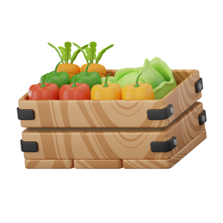 Panier de légumes  3D Icon