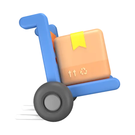 Chariot de livraison  3D Illustration
