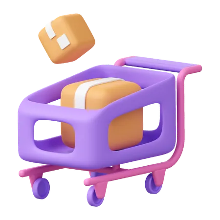 Chariot de livraison  3D Icon