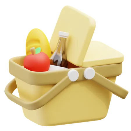 Panier pique-nique  3D Icon