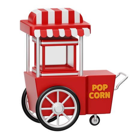 Chariot à pop-corn  3D Icon