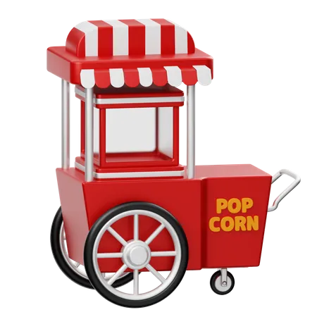 Chariot à pop-corn  3D Icon